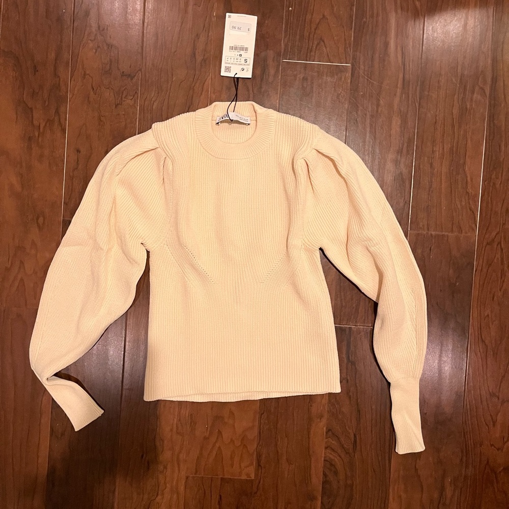 Zara Puffed Shoulder Sweater